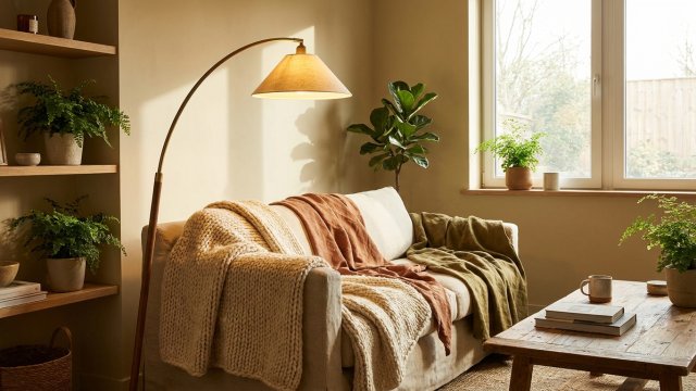 Wohntrends Herbst 2025: Farben, Licht und Textilien für gemütliche Räume