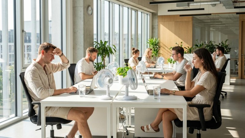 Hitze im Büro: Warum gute Klimatisierung zur Schlüsselrolle für Unternehmen wird