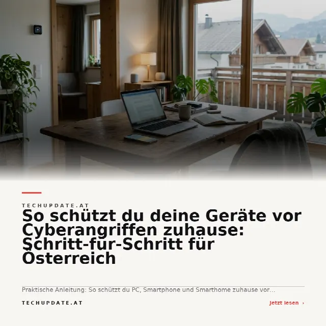 Share-Card fuer So schützt du deine Geräte vor Cyberangriffen zuhause: Schritt-für-Schritt für Österreich